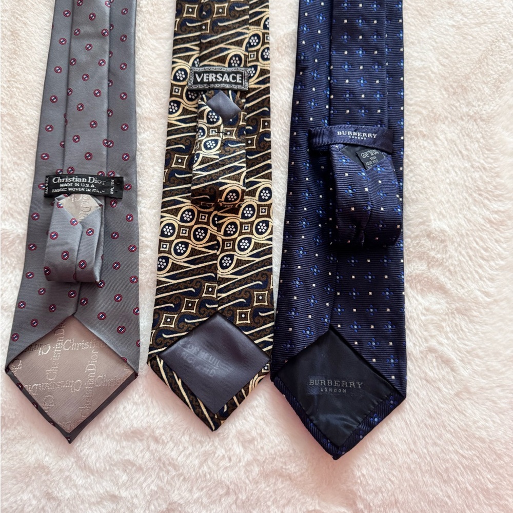 Versace, Christian Dior and Burberry bundle Geometric Tie - Picture 11 of 14